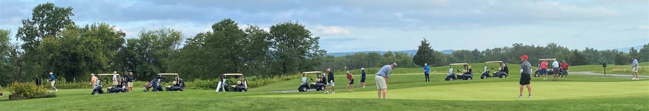 Golfers on the course